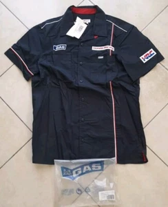 Honda Gas Camicia Uomo Imola Overtone Popeline Taglia L Colore Navy Blu - Foto 1 di 6