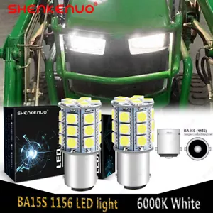 2x LED light bulbs For Craftsman riding mower tractor headlamp bulb Sears 4152j - Picture 1 of 11
