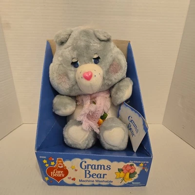 Vtg Care Bears Grams Bear Plush 61550 Kenner 1985 In Original Box W/ Tag HTF - Image 1 of 4