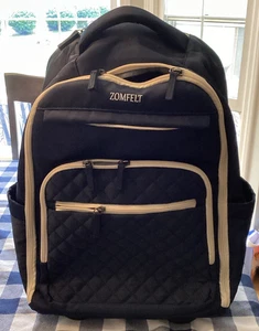 Mochila con ruedas Zomfelt - Azul - Multi-Compartimento tiene capacidad para computadora portátil de 17 pulgadas - Imagen 1 de 7