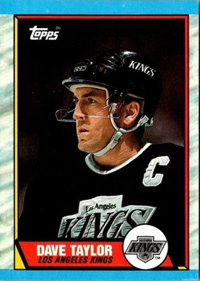 1989 Topps Dave Taylor #58 Los Angeles Kings Hockey Card - Image 1 of 2