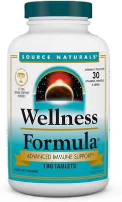 Fórmula de bienestar Source Naturals - Apoyo inmunológico diario avanzado | 180 comprimidos Foto 1 de 4