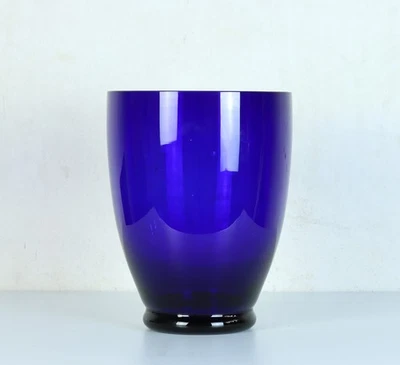 Large English Bristol Blue Glass Vase - Image 1 of 4