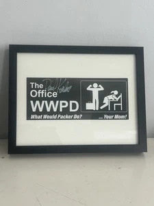David Koechner Signed What Would Packer Do Wall Art - Picture 1 of 9