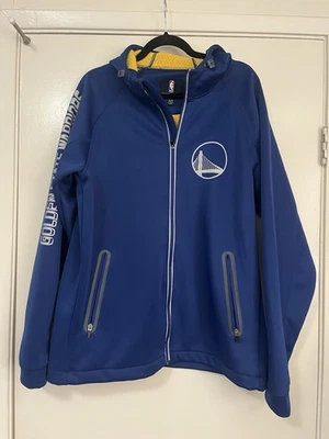 Golden State Warrior Jacket Men Size XL GIII Sports By Carl Banks hooded g-iii - Image 1 of 4
