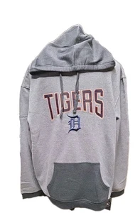 Majestic Detroit Tigers MLB Pullover Hoodie Mens Size 3XL Gray Embroidered Logo - Picture 1 of 9