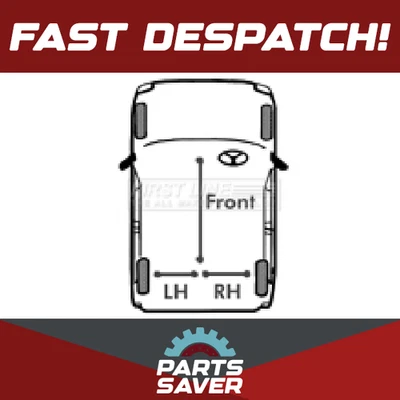 Handbrake Cable fits VOLVO 960 964, 965 2.3 Front 90 to 92 B230FT Hand Brake New - Image 1 of 4