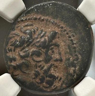 Syria Antioch Roman Rule after 65/4 BC AE20 Zeus NGC VF - Image 1 of 4