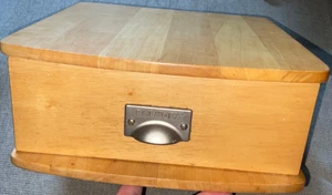 ROLODEX Organizer da scrivania in legno con cassetto portadocumenti e schede 11" vedi foto - Foto 1 di 23
