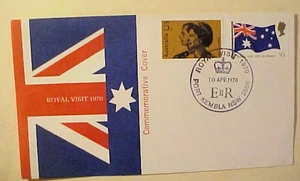 AUSTRALIA FDC VISIT 1970 CAT $ 120.00 - Picture 1 of 1