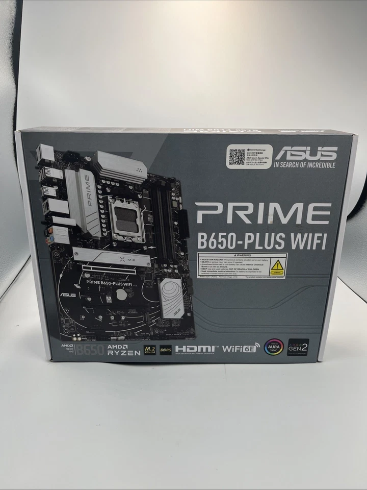 Asus Prime B650-Plus WiFi AMD Socket AM5 DDR5 ATX Motherboard 90MB1KP0-MVAAY0