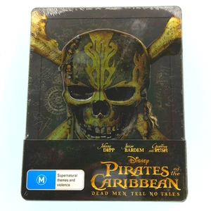 Pirates of the Caribbean Dead Men Tell No tales - Blu Ray Steelbook - Reg All - Picture 1 of 2