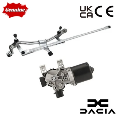 GENUINE DACIA SANDERO / LOGAN 2012-2020 FRONT WINDSCREEN WIPER MOTOR & LINKAGE - Image 1 of 4