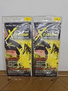 2 Original Xtreme Fishing Glove Protection From Sharp Fins Teeth Or Hooks Reg Sz - Picture 1 of 18