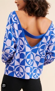 Geometric Sweater size Large Daily Practice by Anthropologie - Picture 1 of 7