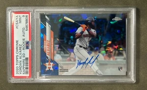 2020 Topps Chrome Yordan Alvarez Sapphire Ed Rookie Auto PSA 9 🔥🔥🔥 - Picture 1 of 2