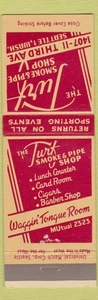 Matchbook Cover - The Turf Smoke Pipe Shop Seattle WA Tobacco - Picture 1 of 1