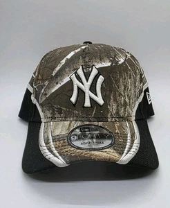 New York Yankees New Era Cap 9 Forty A Frame Snapback Mütze Schwarz Real Tree Camo - Bild 1 von 5