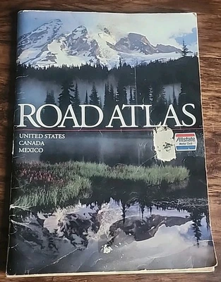 Vintage 1993 Allstate Motor Club  Road Atlas United States Canada Mexico  Foto 1 de 4