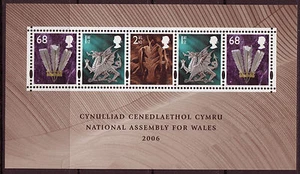 GREAT BRITAIN 2006 NATIONAL ASSEMBLY FOR WALES MINIATURE SHEET UNMOUNTED MINT - Imagen 1 de 1
