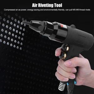 Pneumatic Rivet Nut Gun Riveter M5-M6 Thread Air Riveting Hand Tool 700rpm - Picture 1 of 12