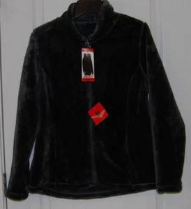 32 Degrees Full Zip Front Plush Faux Fur Jacket Gray/Blue Women's Sz M NWT - Picture 1 of 2