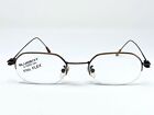 New BLUEBAY by Safilo Brown Steel Flex Italian Unisex Eyeglasses Frame 47-20-145