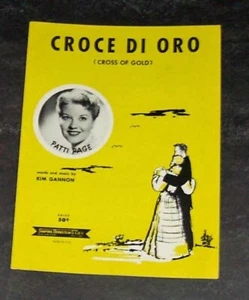 Partituras Croce Di Oro (Cross Of Gold) de Patti Page 1955 - Imagen 1 de 1