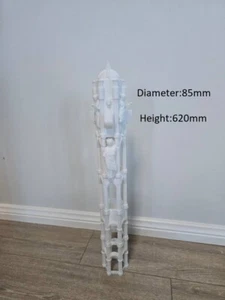 3D Printed Modular Moss Pole - Roman Style - White - Picture 1 of 7