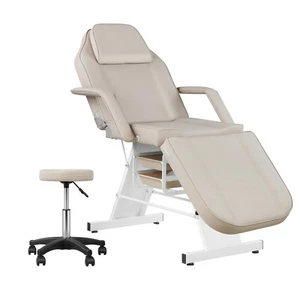 Tattoo Chair Facial Chair for Client Beauty Chair Artist Spa Bed Gray - Picture 1 of 8