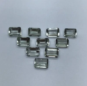 AAA Green Amethyst Octagon Cut Natural Loose Gemstone For Assorted All Jewelry - Picture 1 of 24