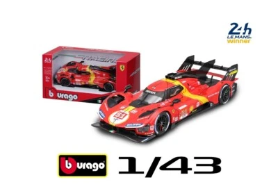 Ferrari 499P  #51 Vincitrice 24 ore Le Mans 2023  Scala 1:43 Burago - Immagine 1 di 2