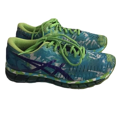 Asics Gel Quantum 360 Mujer Talla 7. Zapatillas deportivas verdes/azules (T5J6N). 1N Foto 1 de 4