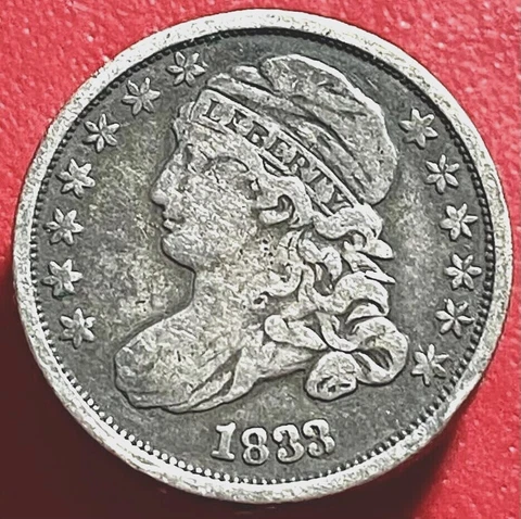 1833 CAPPED BUST DIME Cover