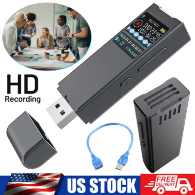 Mini Digital Sound Audio Recorder 50H Dictaphone MP3 Player Voice Recording USA - Image 1 of 4