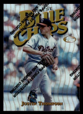 Justin Thompson 1997 Finest #36 refractor casi como nuevo o mejor Foto 1 de 2