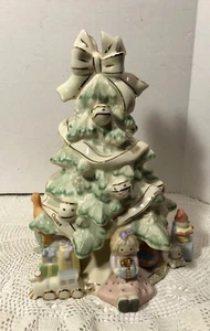 Lenox Porcelain Holiday Traditions Christmas Tree 8.5" Tall Gifts Names Toys - Picture 1 of 5