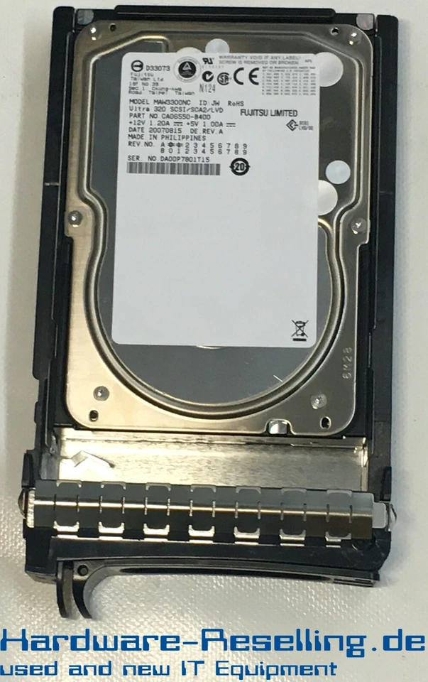 Fujitsu 300GB SCSI 80-pin 10K 3,5 " MAW3300NC CA06550-B400 - Immagine 1 di 1