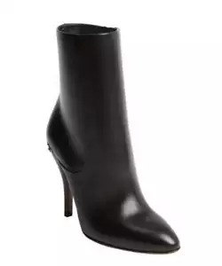 NUOVI Stivaletti Gucci Charlotte in pelle nera dettaglio cerniera (taglia 37) - Foto 1 di 12