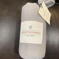 Hearth & Hand with Magnolia Linen Blend Cotton  2 KING Pillowcases Jet Grey Set