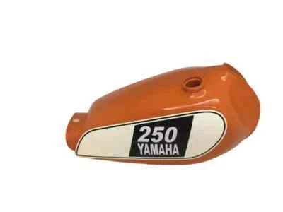 Yamaha XT 250 3Y3 4Y1 Tanque de combustible de gasolina de acero pintado naranja 1980-1990 |Apto para Foto 1 de 4