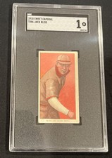 T206 Jack Bliss Sweet Cap Pink Error SGC 1 Card Front Is Pink Not Orange