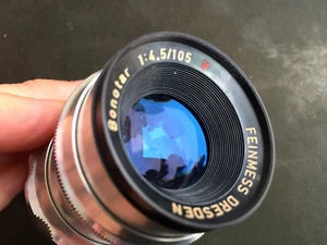 M42 Feinmess f. M42 105/4,5 Bonotar V lens 7 Objektiv - Classic-Camera-STORE DD - Bild 1 von 7