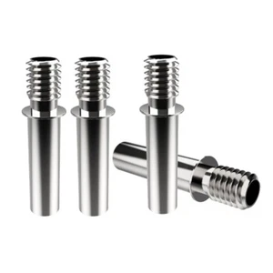 4PCS 3D Printer Stainless Heatbreak Nozzle ThermalBarrel Feeding Tube forEnder3 - Afbeelding 1 van 8
