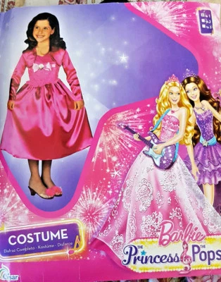 Barbie la Princesa y la Estrella del Pop Vestido Carnaval Disfraz 1-3 Edades 40 7/8 pulgadas Libro Foto 1 de 4