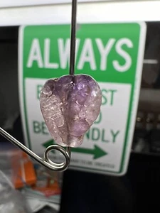 Antike Amethyst Perle Hand zerkratzt X’s 15,5 x 11,7 x 8,4 mm RAR Sammlerstück - Bild 1 von 6