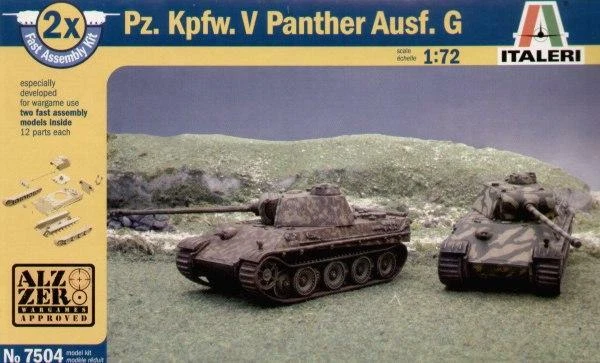 pz. kpfw.V Panther Ausf.G fast assembly Italeri 1 72 - COD. 7504