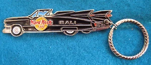 BALI BLACK CADILLAC CONVERTIBLE ELDORADO CAR KEYCHAIN Hard Rock Cafe not a pin - Picture 1 of 1