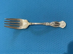 Tenedor de carne fría vintage We Rogers plateado - Imagen 1 de 5