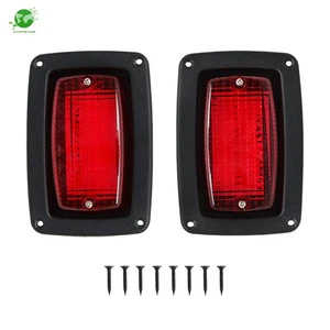 LED Tail Light Kit For Club Car DS 1982+ 2 LED 3 Wire Taillights Golf Cart - Picture 1 of 12
